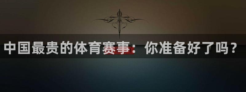 嗨王体育上不去：中国最贵的体育赛事：你准备好了吗？